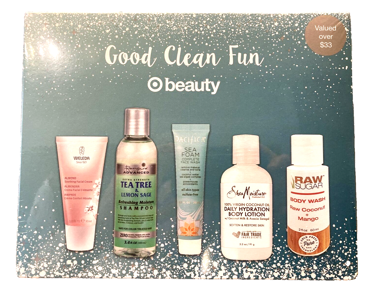 Body Hair Skin Care 5 Piece Travel Gift Set Shampoo Body Lotion Face Was... - $9.46
