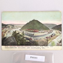 Antique Postcard Panorama of Mauch Chunk Pennsylvania PA Trains Jim Thorpe - $12.91