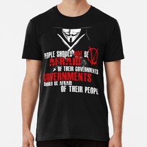 V For Vendetta Guy Fawkes Conspiracy Quote S to 5XL Made in the USA T-Shirt - £17.60 GBP