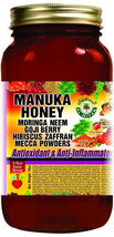 Manuka Honey With Moringa Neem Goji Berry Hibiscus Zaffran Mecca Powder,... - $29.45