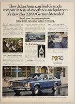 1977 Print Ad The &#39;77 Ford Granada 4-Door Compared to Mercedes - £13.62 GBP