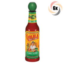 6x Bottles Cholula Chili Lime Mild Hot Sauce | Authentic Mexican Flavor | 5oz - £31.56 GBP