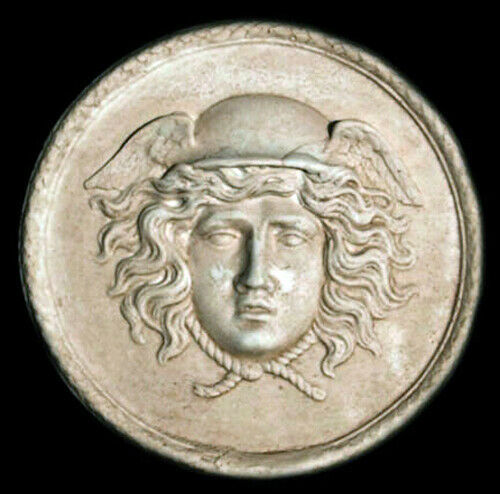 Hellenistic Roman Hermes Mercury Sculpture Replica wall plaque - $19.79