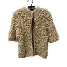 Anthropologie Wool Blend cardigan Knitted &amp; Knotted 3/4 Sleeve Sweater - £31.64 GBP
