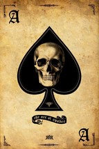 Playing Card Poster - Ace of Spades #6 Canvas Art Poster 16&quot;x 24&quot; - $28.99