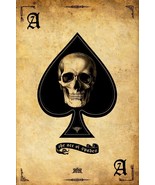 Playing Card Poster - Ace of Spades #6 Canvas Art Poster 16&quot;x 24&quot; - $28.99