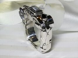  Custom designed "Rock" Solid Silver Ring Size 10 1/2 image 2