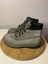 Timberland Boots 6-inch Premium Waterproof Womens Size 6.5 Gray Suede - £28.12 GBP
