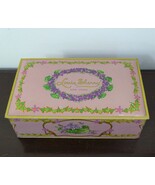 Pink Lavender Vintage Metal Tin Hinged Candy Box, Louis Sherry New York ... - $581.68 MXN