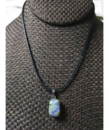 Sodalite Nugget Necklace Natural Stone Handcrafted Women Men Teens C - £5.20 GBP