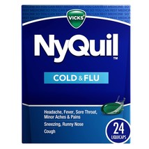 Vicks NyQuil Cold and Flu Relief Liquid Medicine, Powerful Multi-Symptom Nightti - £21.69 GBP