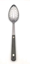Vintage Flint MCM Slotted Serving Spoon  Kitchen Cooking - $293.93 MXN
