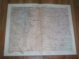 1957 Vintage Map Of Colorado Kansas New Mexico Oklahoma Texas Scale 1:2,500,000 - £27.95 GBP