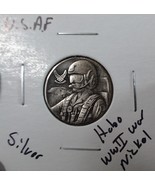 HOBO U.S.A.F. Air Force Heli Pilot Made From A REAL WWII Silver Nickel S... - €12,91 EUR