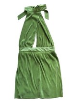 NWT Sincerely Jules Green Halter Mini Dress Pleated Keyhole Whimsigoth Y... - $554.35 MXN
