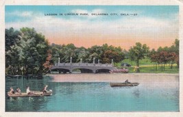 Lincoln Park Oklahoma City OK Lagoon 1942 Postcard C59 - £2.39 GBP