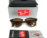 Ray-Ban Sunglasses RB3016F CLUBMASTER 1309/33 Gold Tortoise Frames B-15 ... - $158.39