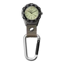 Dakota Backpacker Clip Pocket Watch w/ Carabiner Strap Tactical Black Ge... - $54.95