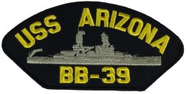 USS Arizona BB-39 Patch - Multi-Colored - Veteran Owned Business - £10.45 GBP