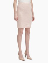 Calvin Klein Skirt Blush Pink Jacquard Knit Pencil Skirt Stretch Sz S NWT - $49.00