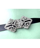 Rhinestone Crystal Clasp: Silver Wedding Buckle with Hook and Eye Closur... - $1,549.28 MXN