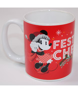 Disneys 2021 Christmas Festive Cheer Coffee Mug With Mickey And Minnie M... - $11.41