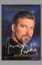 Jonathan Frakes Signed &#39;93 Star Trek Master Series TNG Art Card William T. RIker - $98.99