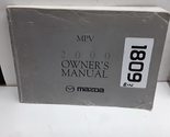 2000 MPV Van Owners Manual [Paperback] Auto Manuals - $48.99