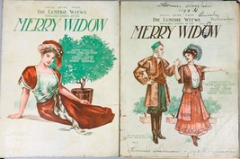 Die Lustige Witwe Merry Widow 1908 Volumes 1 and 2 - German Lyrics - £15.78 GBP