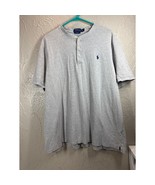 Polo Ralph Lauren 1/4 Button Shirt Men’s Gray Featherweight Mesh Cotton ... - $34.97 CAD