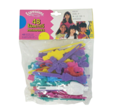VINTAGE 1992 EXPRESSIONS HARRY ASH 48 COLORFUL RANDOM BARRETTES ORIGINAL... - $14.25