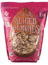 Member&#39;s Mark Sliced Almonds (2 lbs.) SHIPPING THE SAME DAY - £23.19 GBP