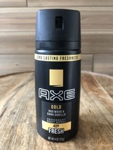 Axe Gold Deodorant Body Spray, Oud Wood &amp; Dark Vanilla 4.0 oz - Limited Edition - £9.72 GBP