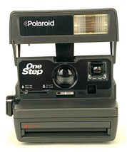 Vintage Polaroid 600 One Step Close Up Flash Instant Camera &amp; Strap - £37.28 GBP