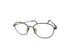 Vintage Laura Ashley Caroline Eyeglass Frames Midnight Gold Tone Ornate - £15.03 GBP