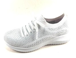 Skechers 12843 White/Silver Air-Cooled Memory Foam Slip On Ultra Flex Sneaker - £35.43 GBP