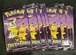Pokemon TCG Trick or Trade BOOster Bundle Lot 10x Mini Packs 2023 Hallow... - $8.35
