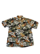 KY&#39;S Hawaiian Shirt Made In Hawaii Cars Surfboards Match Pocket Flowers Medium - £15.47 GBP