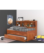 Claire Twin Size Storage Daybed in Honey - $1,099.00