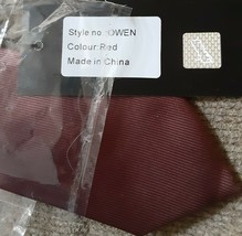 Gianni Feraud Skinny “Owen” Tie Solid red Mens Formal new in package - £4.74 GBP