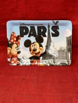 Disneyland Paris Resort 5.5&quot;x4&quot; Trinket Tray Mickey &amp; Minnie Mouse Eiffe... - £8.61 GBP