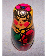 Vintage RUSSIAN NESTING DOLL / MATRYOSHKA - 3 Pieces - 2.75&quot; - Made in R... - $6.99