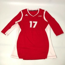 Sacred Heart Pioneers Adidas Womens Jersey Large Red White NCAA Volleyball #17 - $24.98