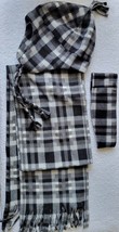 Flannel Buffalo Plaid Winter Gear Set - Black and Gray plaid design - €8,55 EUR