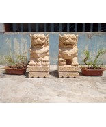 Feng shui Guardian Lion Foodgos Statue Garden Figurines Chinese Fu Dogs - £4,223.40 GBP