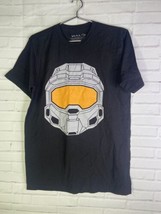 Halo Master Chief Helmet Logo Graphic Print Short Sleeve Tee T-Shirt Mens Size M - £13.83 GBP