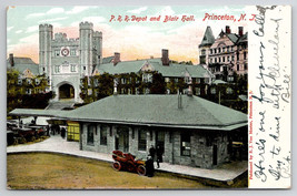 Princeton NJ Pennsylvania Railroad Depot And Blair Hall New Jersey Postcard H43 - $6.95