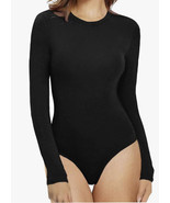 NWT MangoPop Women’s Long Sleeve T Shirts Bodysuit Jumpsuit Black Size M - $24.74