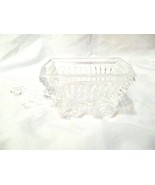 VINTAGE PRINCESS HOUSE CRYSTAL CLEAR PRESSED CUT GLASS CART WAGON - $21.83 CAD