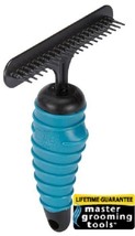 Master Grooming Tools Steel Pin Undercoat COAT RAKE Short-Medium Hair DO... - £26.36 GBP